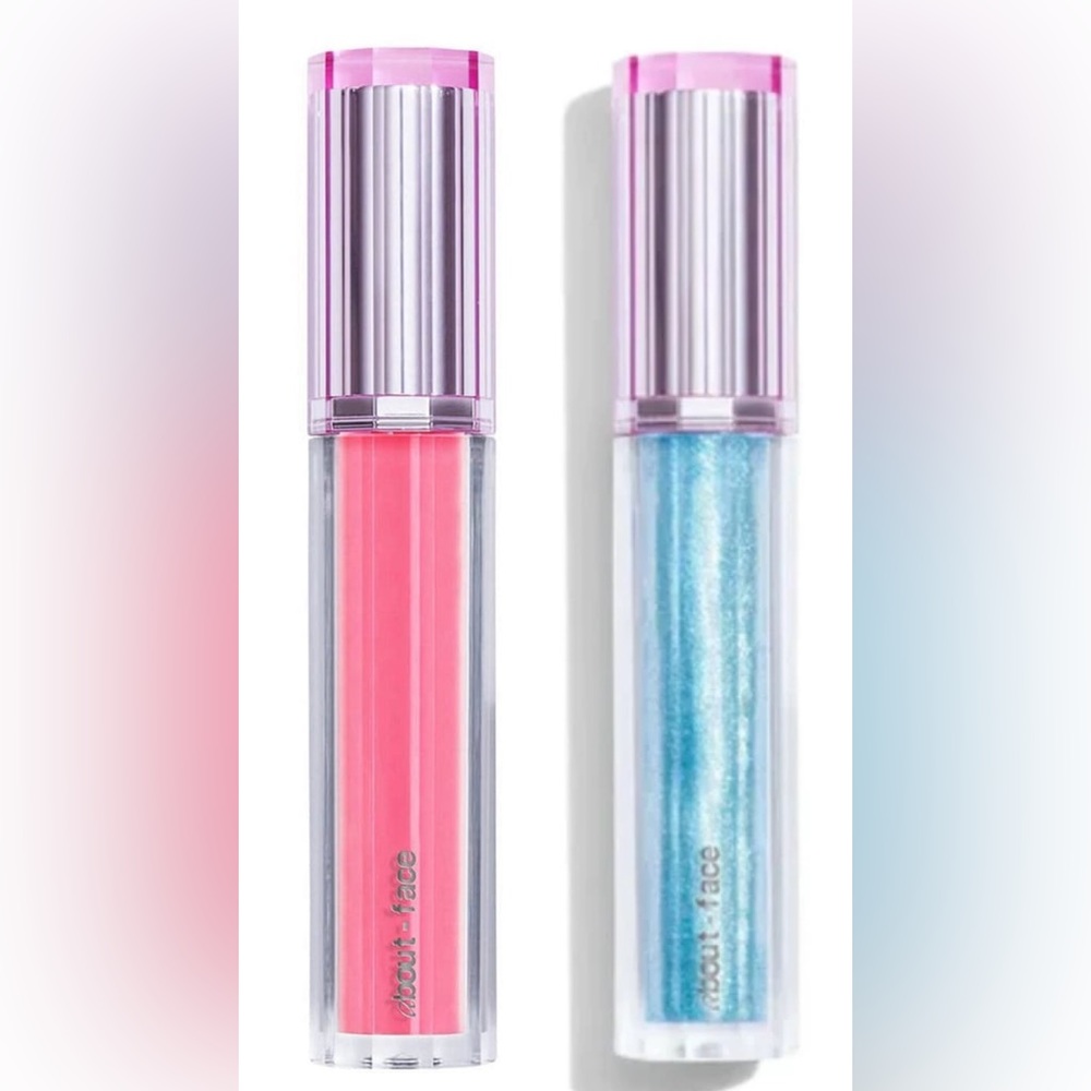 About-Face Bundle- 2 lip glosses & 1 brow gel